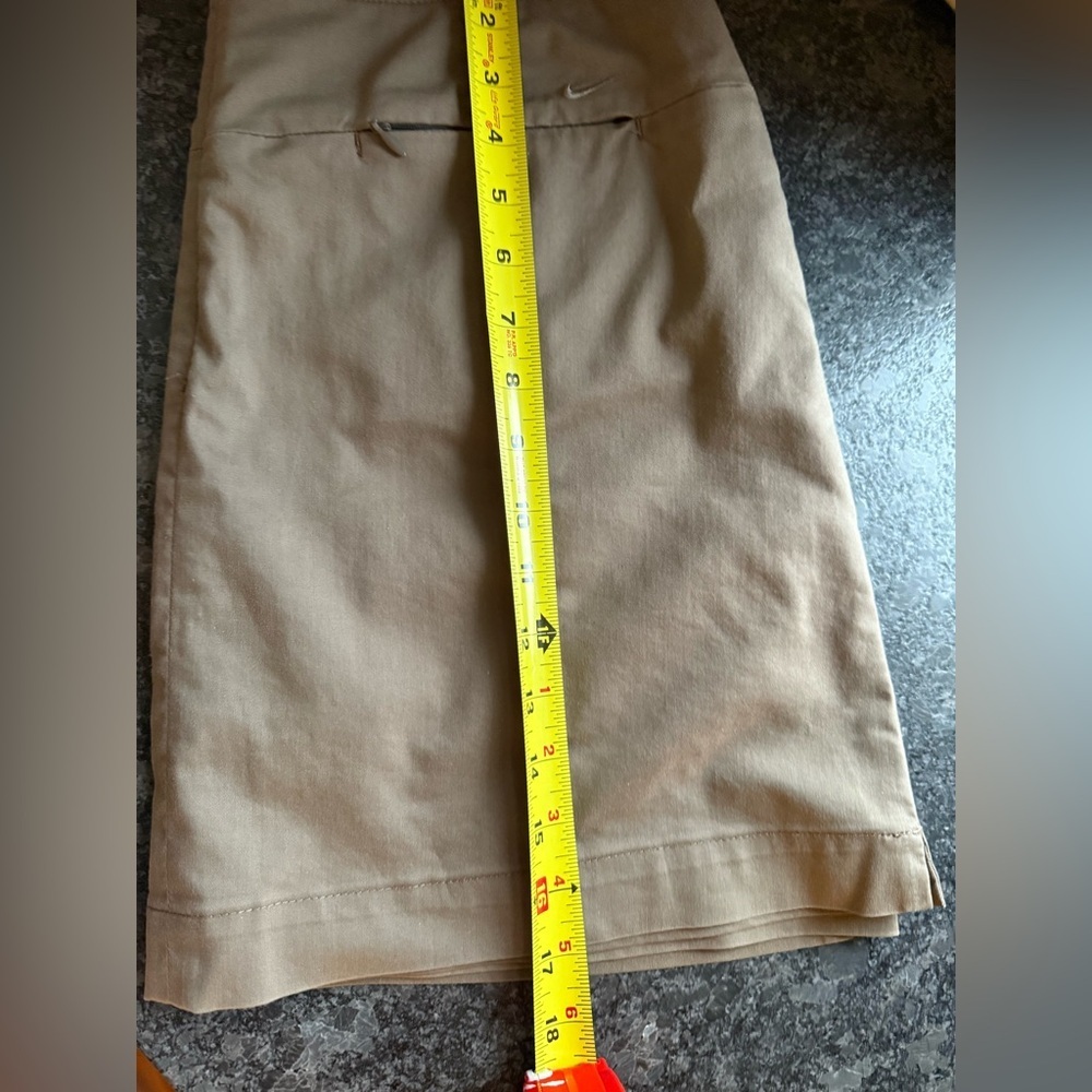 Women's Nike Golf Khaki Fit Dry Tournament Performance Skort Size 10, MSRP $95 - Picture 7 of 12